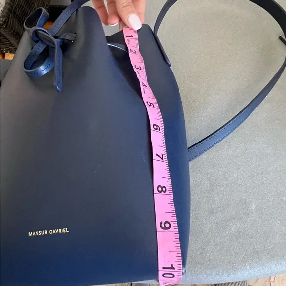 Mansur Gavriel Leather Bucket Bag - Picture 11 of 14